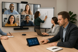 Enhancing workplace collaboration with professional AV control systems